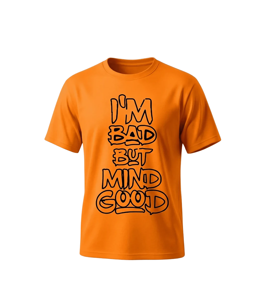 Sunset Echo Tee — front view, FakeSmile streetwear